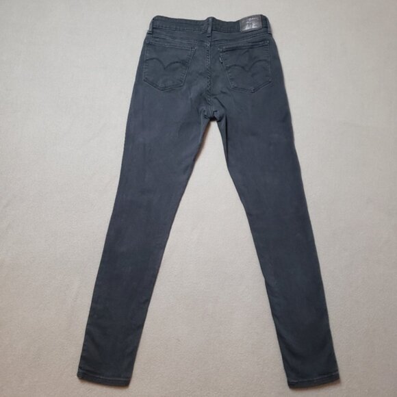 Levis Premium 711 Skinnyblackwomens Jeans Size 29 - Picture 2 of 10